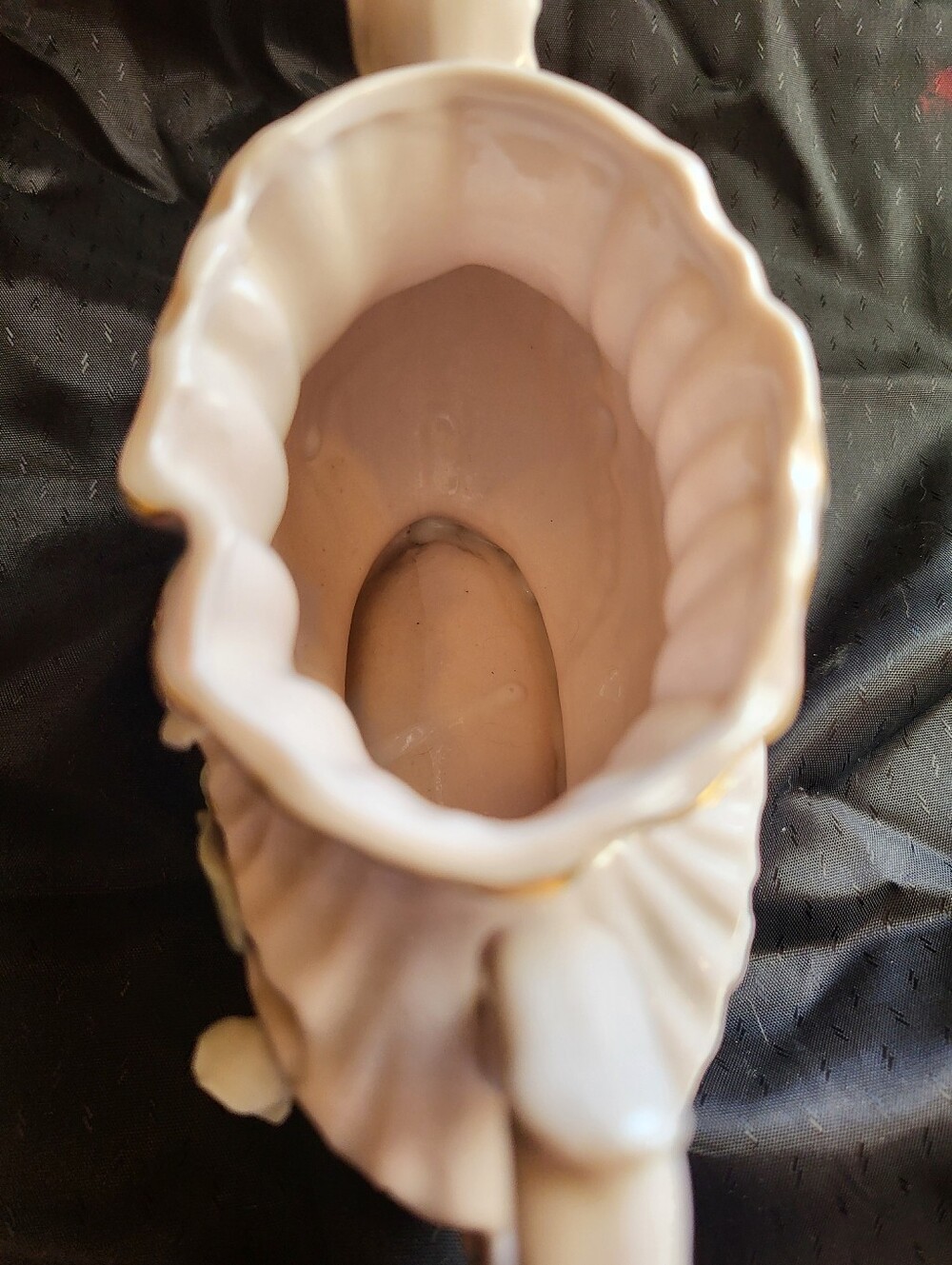L and M Bondware 4.5 X 6.5 In. Vintage-Style Pink Ceramic Floral Decorative Vase - Picture 6 of 13